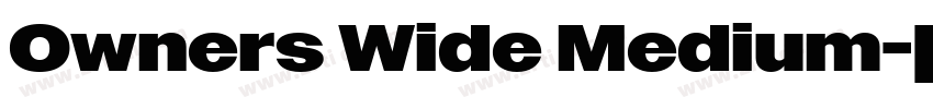 Owners Wide Medium字体转换